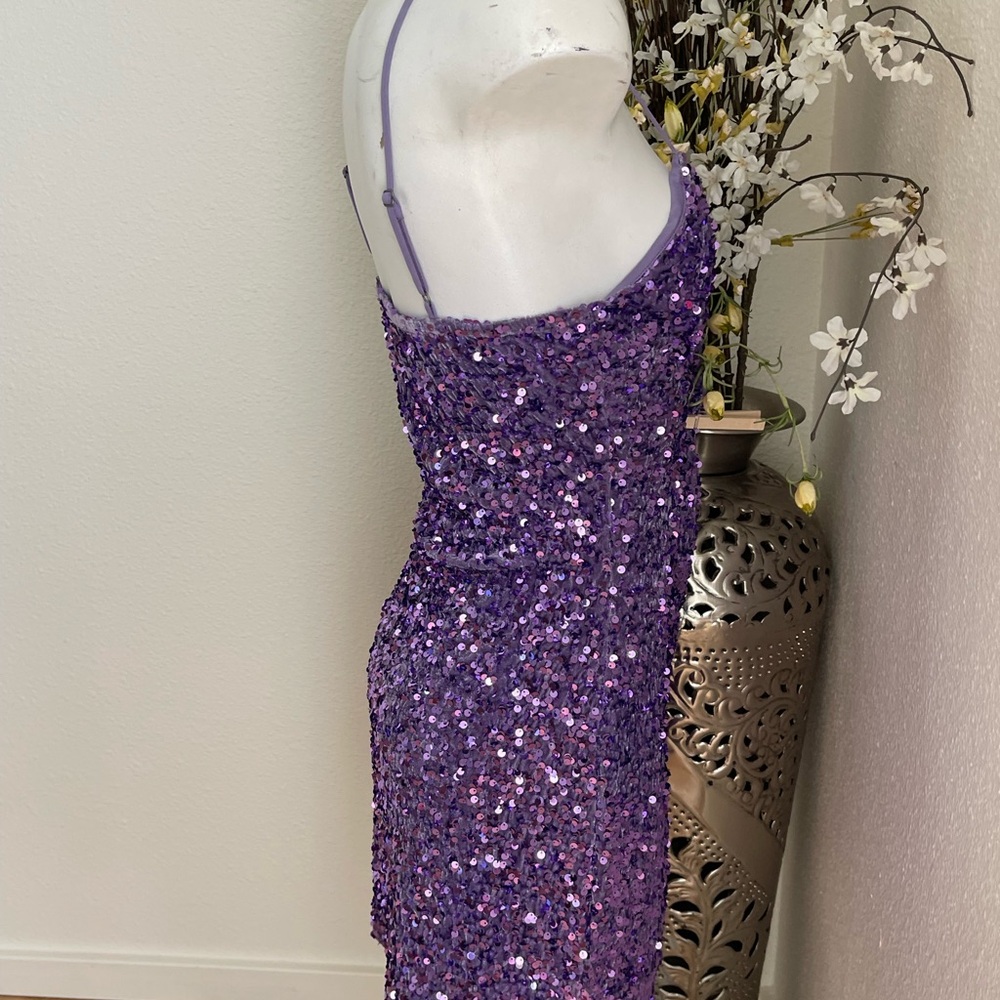BP Purple Sequin Mini Dress Size Medium. - Picture 10 of 15
